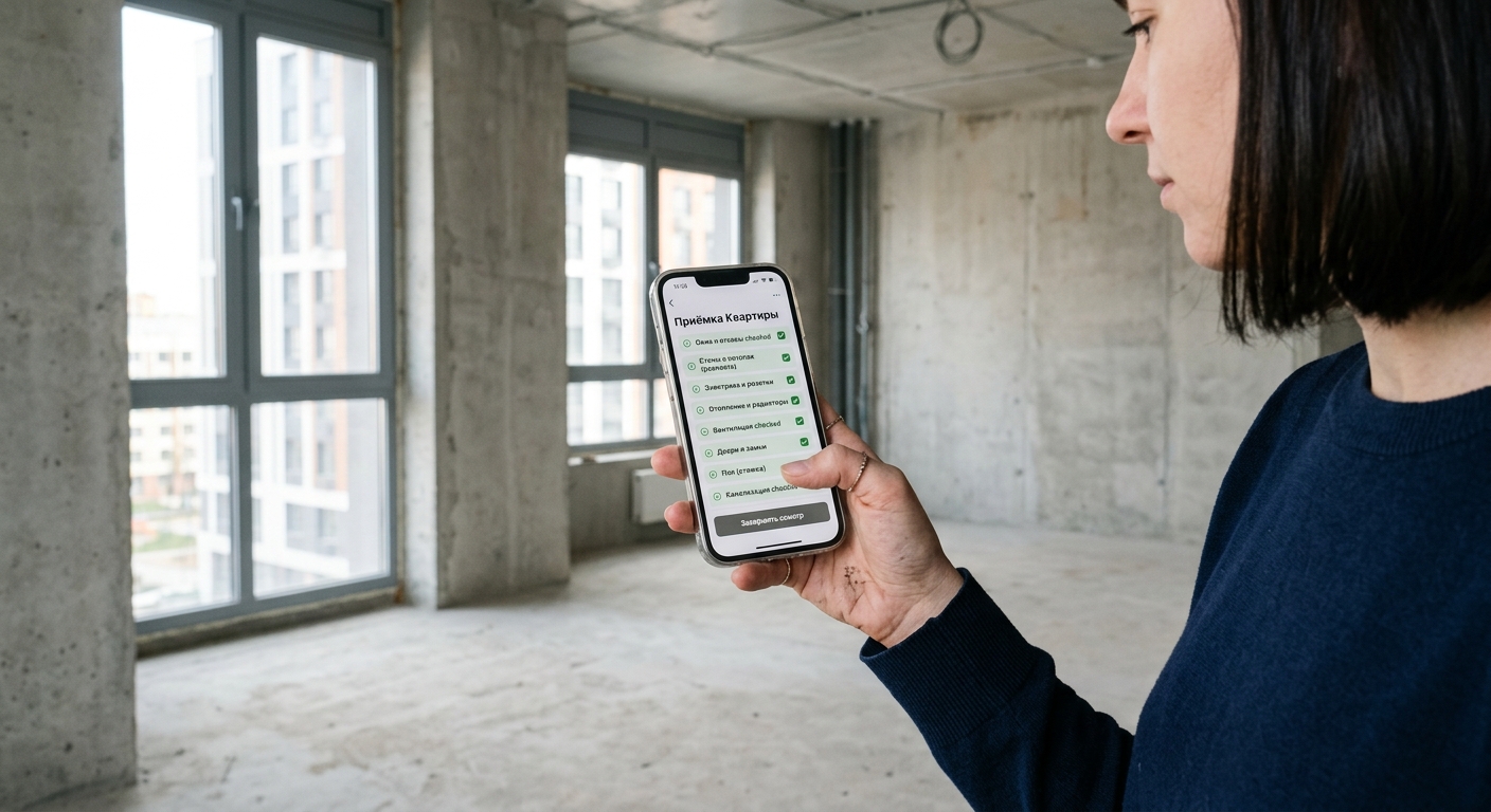 Чек-лист приёмки квартиры в новостройке: полный список проверок
