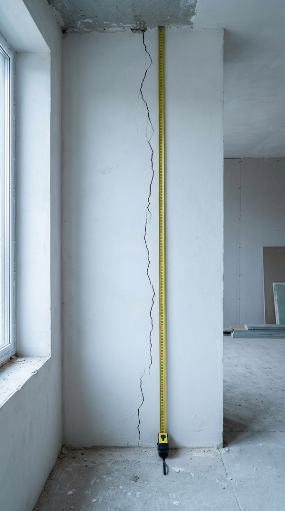 Сквозная трещина в несущей стене